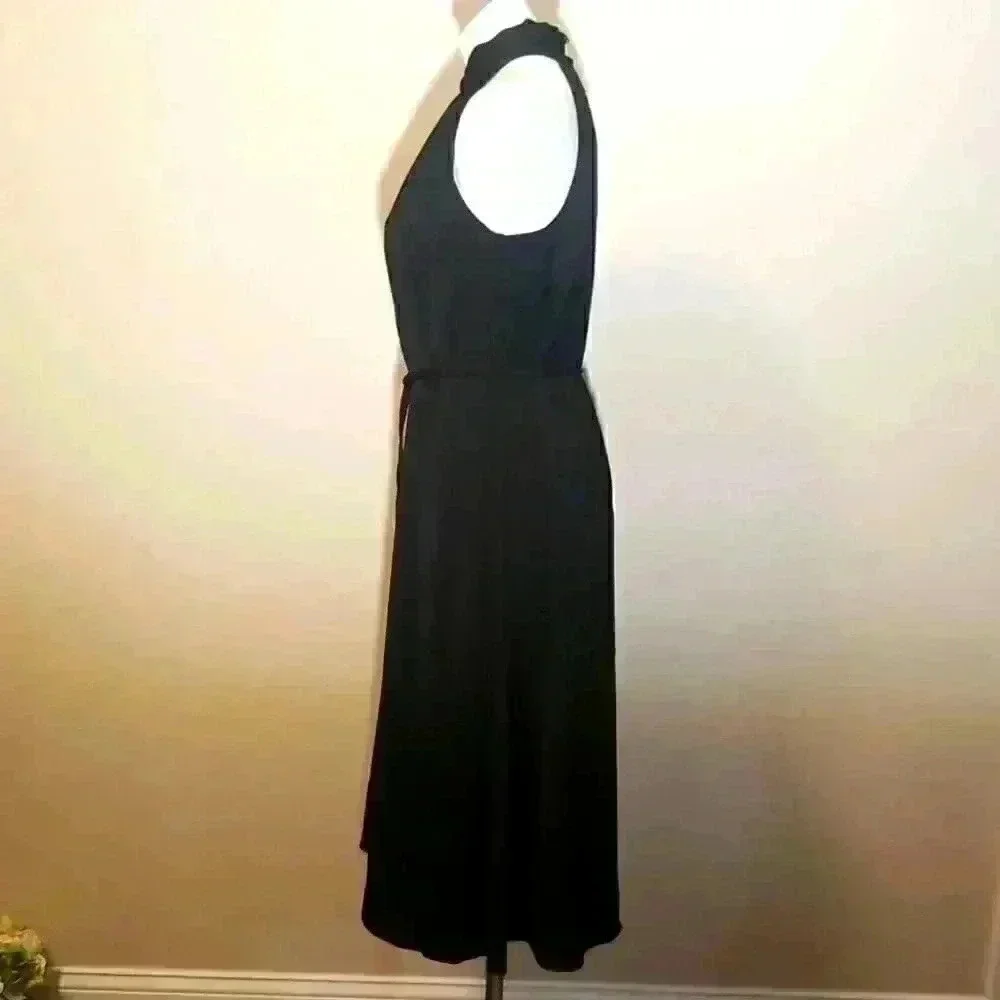 Banana Republic Twist-Neck Satin Dress - Picture 4 of 12